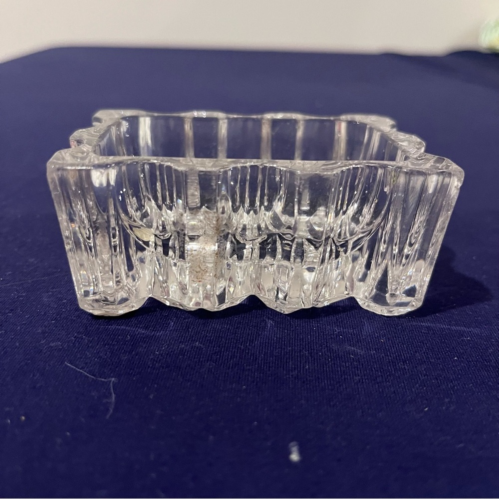 Vintage Pressed Glass Open Salt Cellar